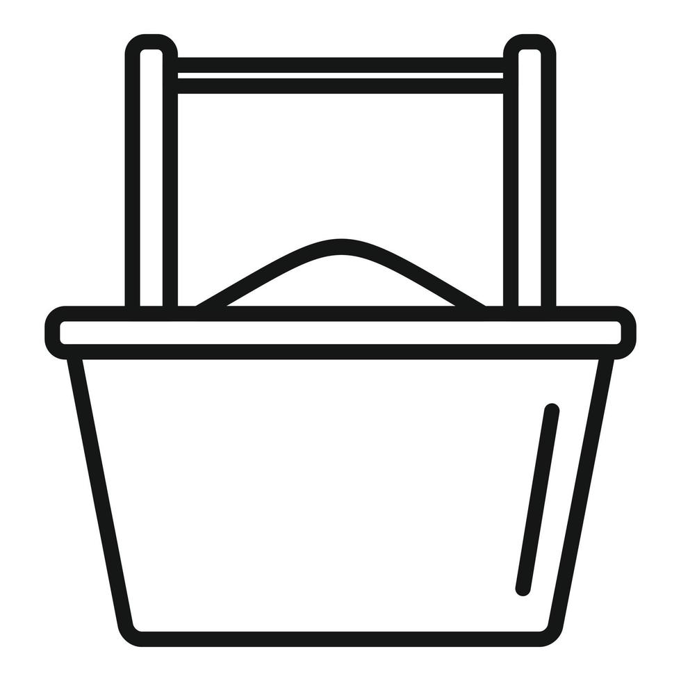 Storage milk icon outline vector. Factory production vector