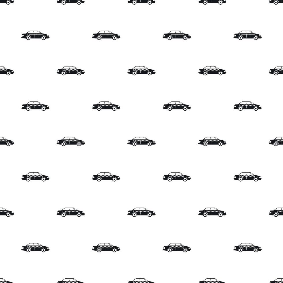 Taxi pattern, simple style vector