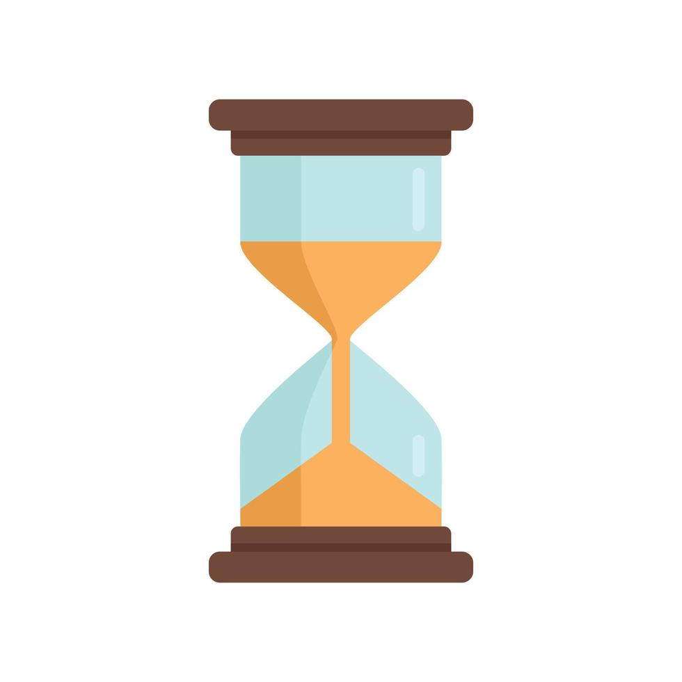 Life skills hourglass icon flat isolated vector