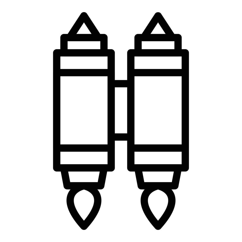 Astronaut jetpack icon outline vector. Work future vector