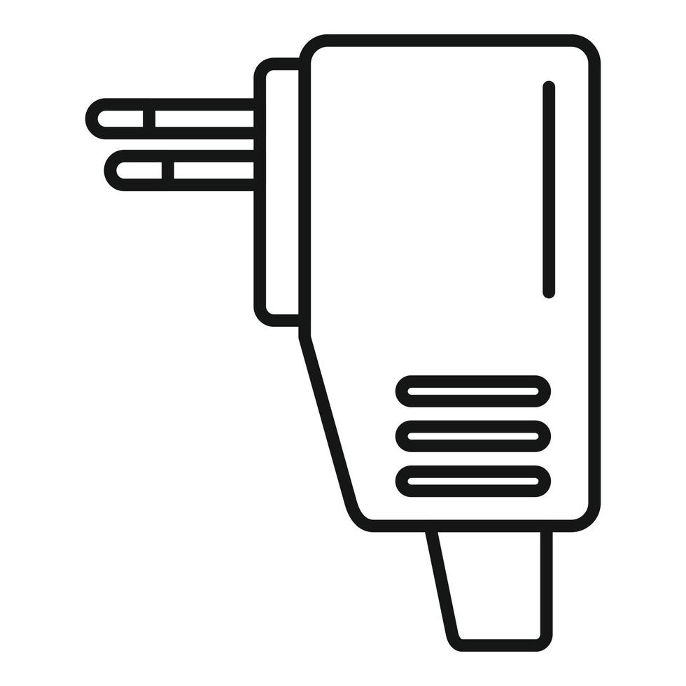 Recharge mobile icon outline vector. Phone charger vector