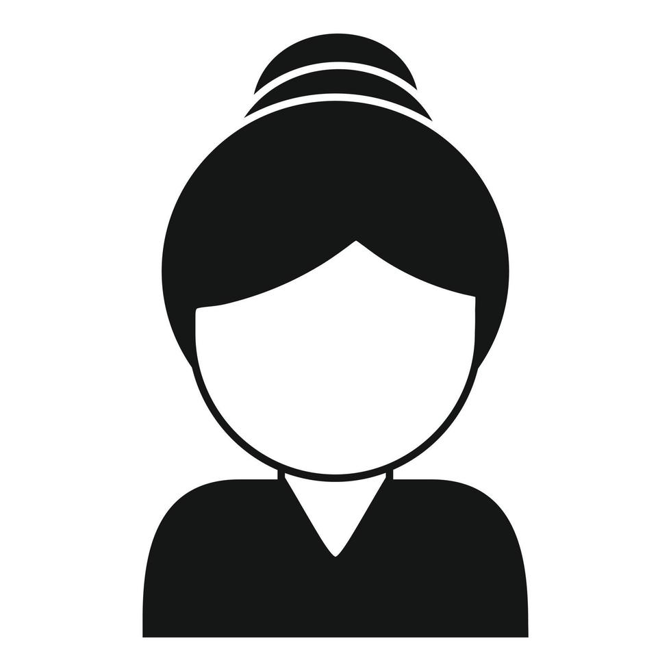 Senior woman icon simple vector. Stage people vector