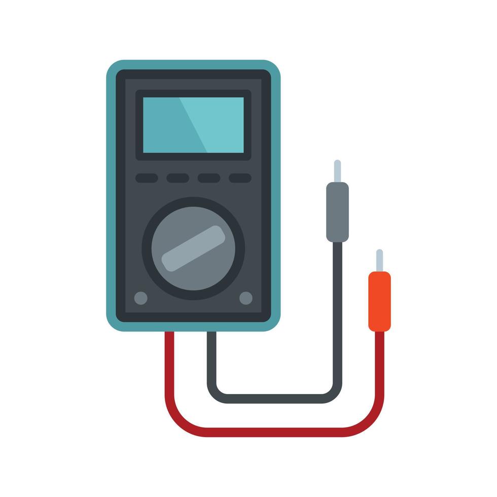 icono de multímetro de voltaje vector aislado plano