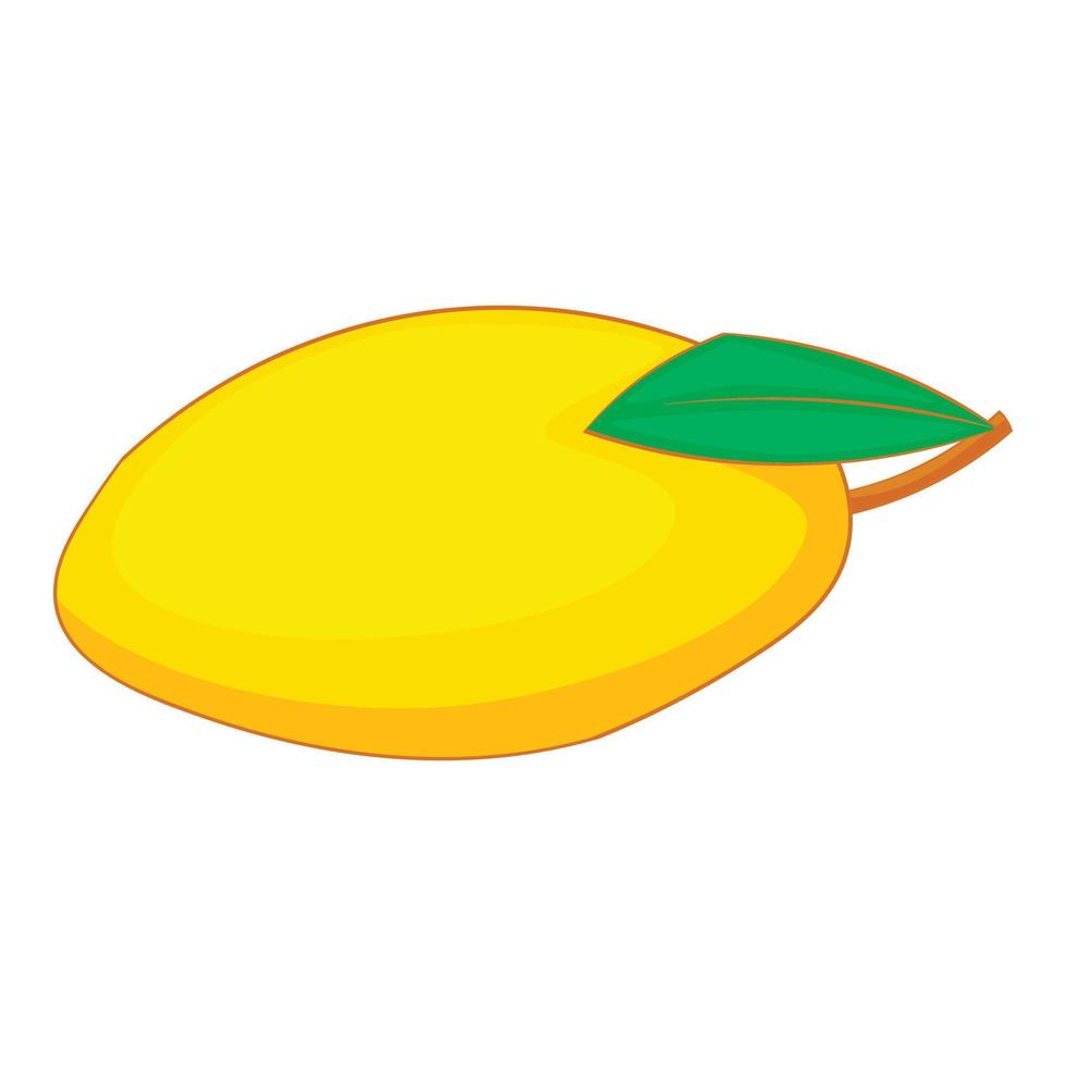 Mango icon, cartoon style vector