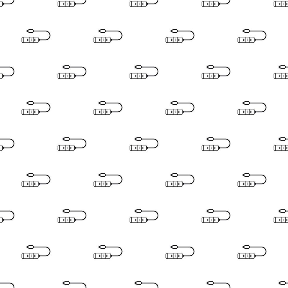 patrón de concentrador usb, estilo simple vector