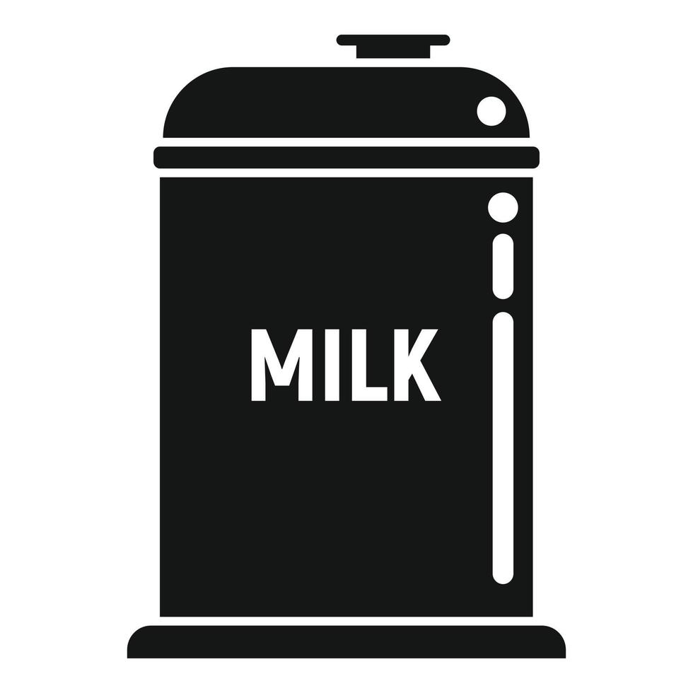 Milk pot icon simple vector. Cheese production vector