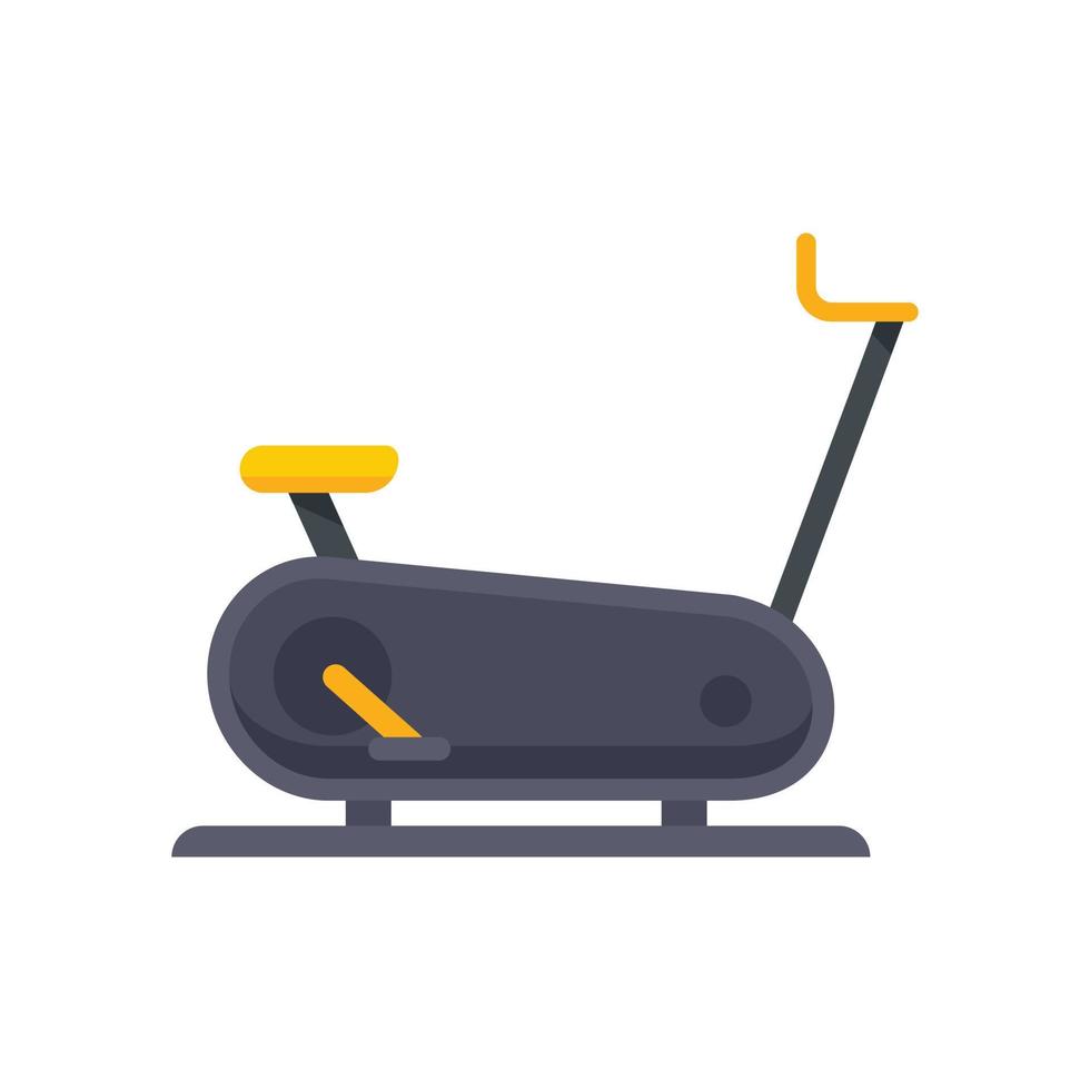 icono de bicicleta de ejercicio vector aislado plano