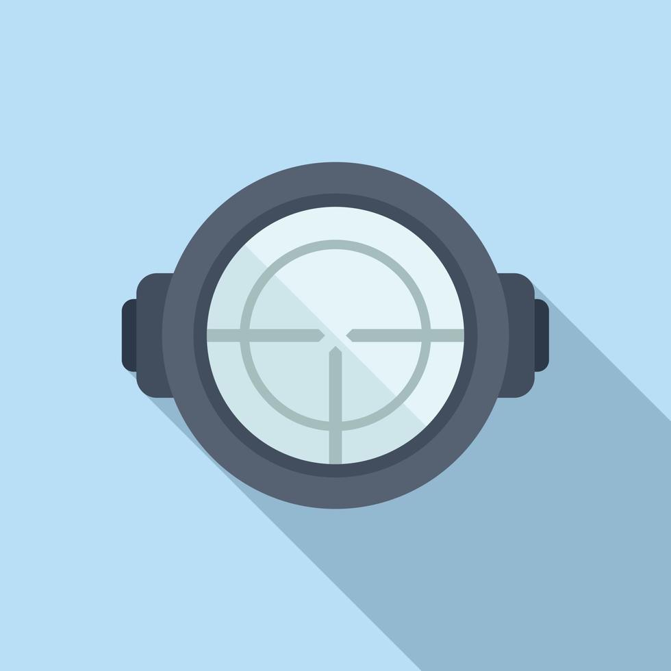 Sniper target icon flat vector. Cross sight vector