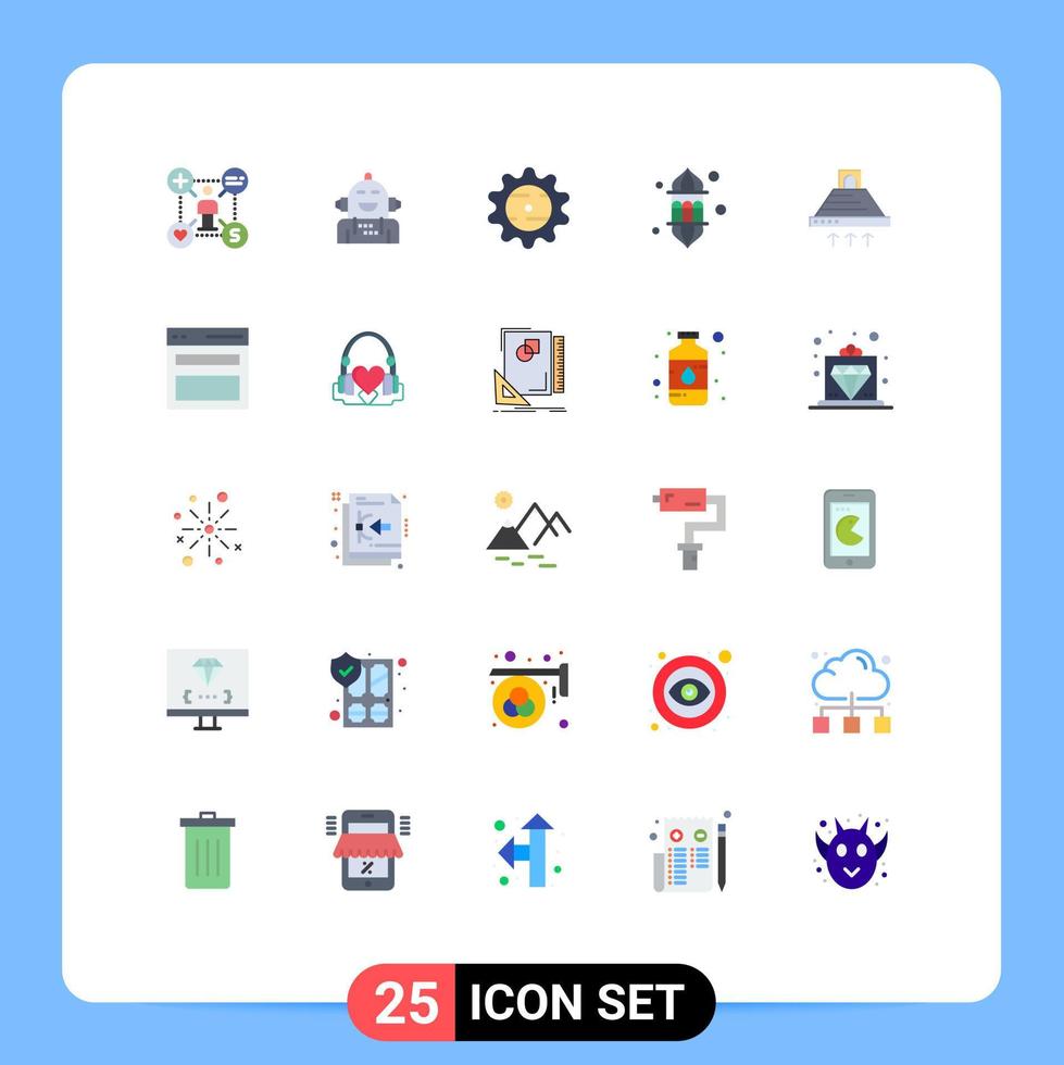 25 Creative Icons Modern Signs and Symbols of lamp light emotional lantern drink Editable Vector Design Elements