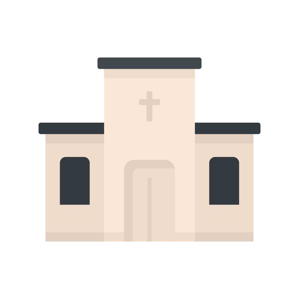 icono de la iglesia católica vector aislado plano