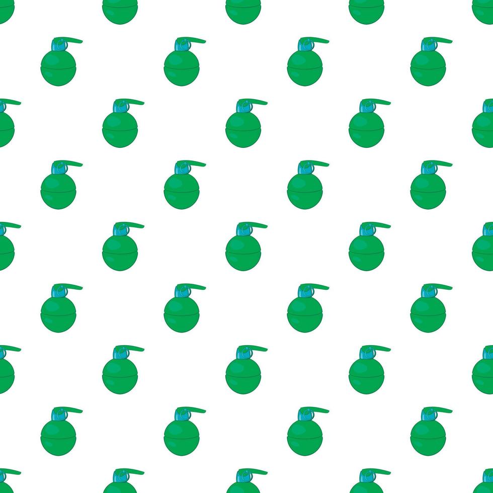 Grenade pattern, cartoon style vector