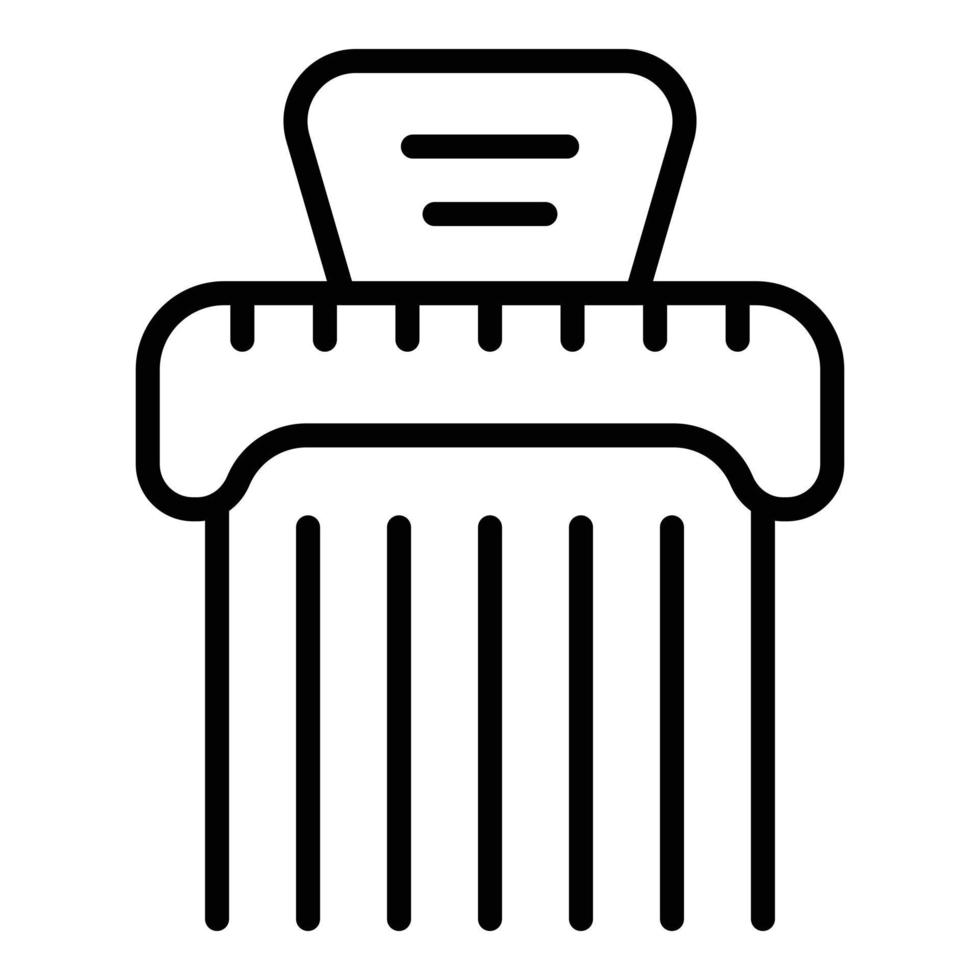 Comb hair icon outline vector. Salon beauty vector