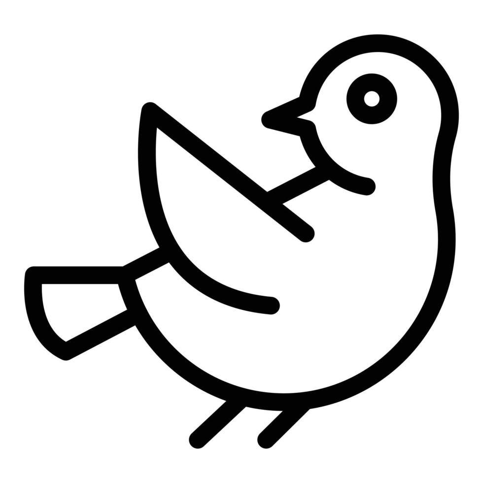 Flying sparrow icon outline vector. Cute small vector