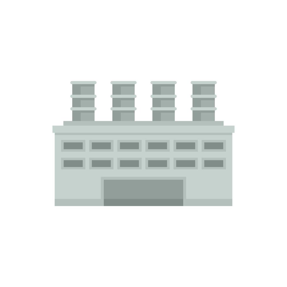 Storage recycle factory icon flat isolated vector