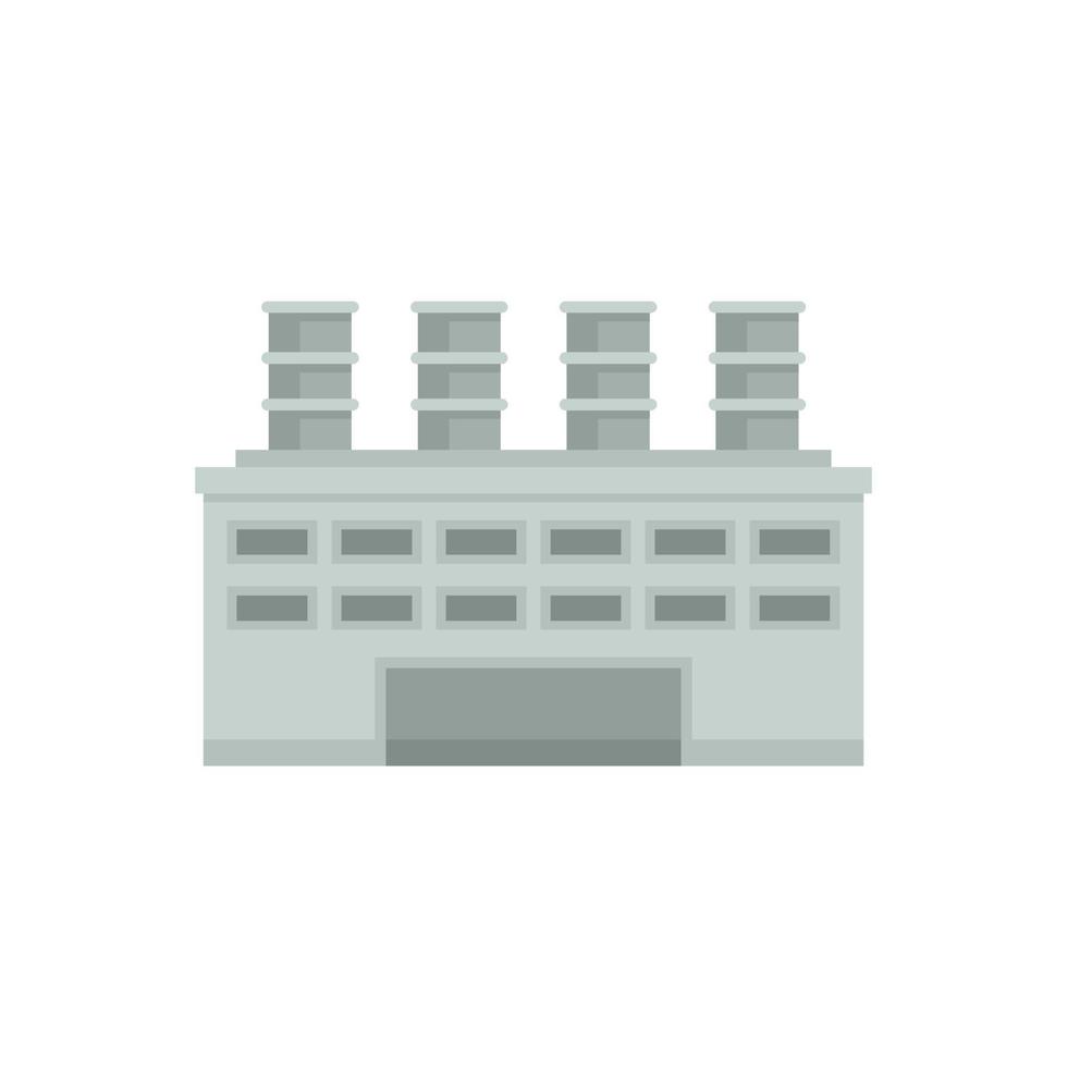 Storage recycle factory icon flat isolated vector