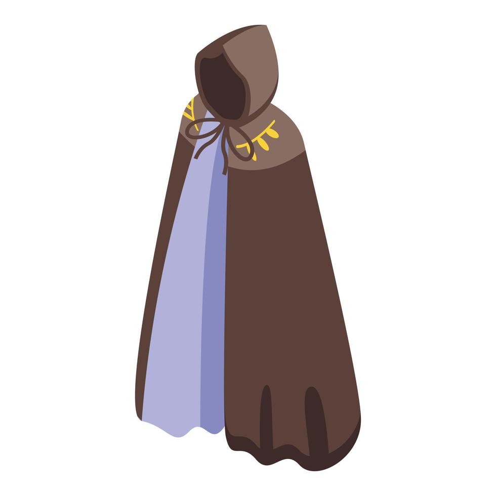 Curtain cloth icon isometric vector. Cloak cape vector