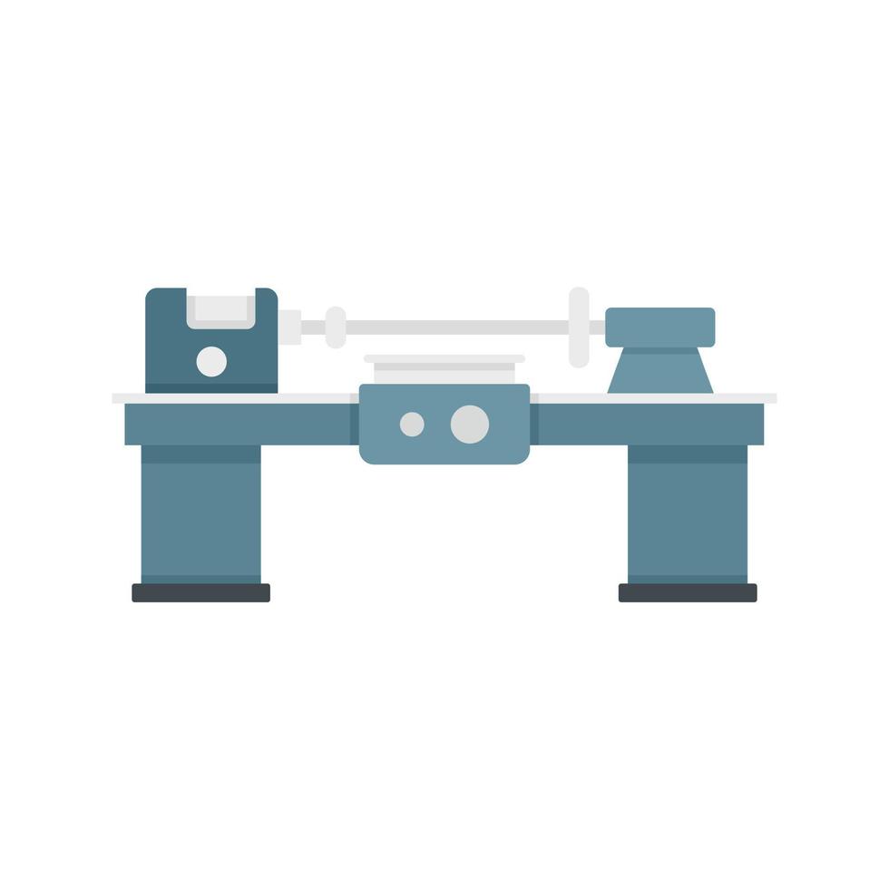 Work lathe icon flat isolated vector