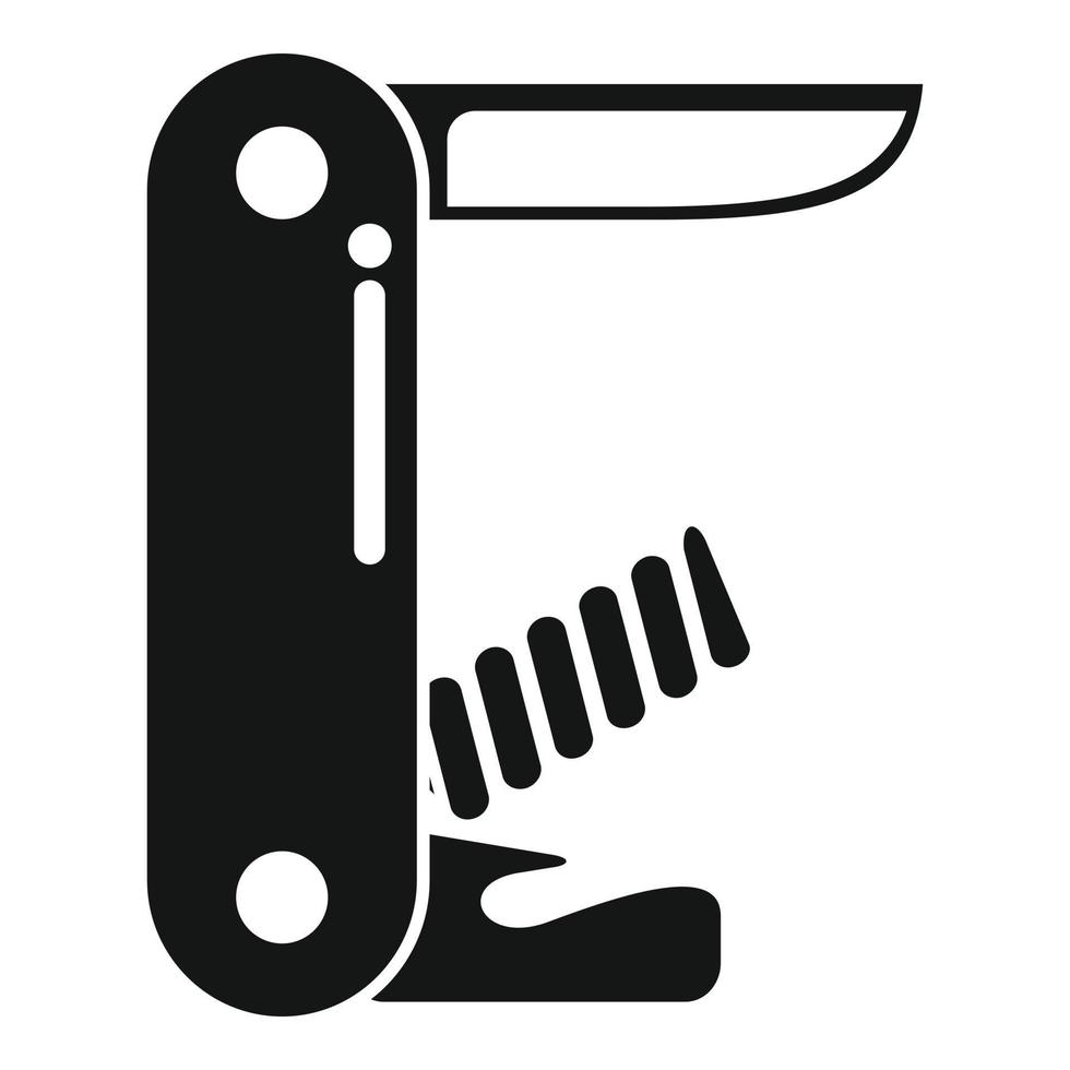 Travel multitool icon simple vector. Army pocket vector