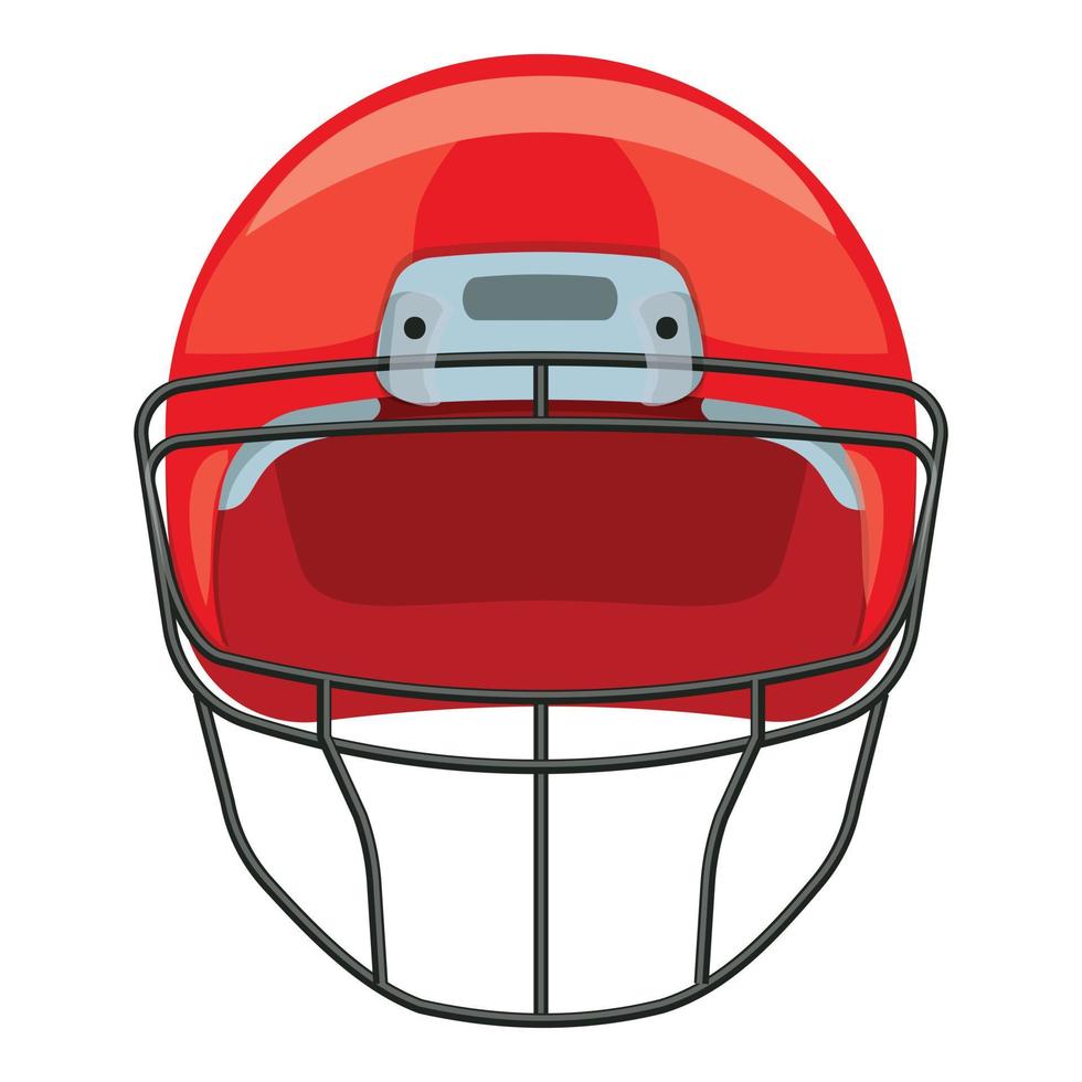 vector de dibujos animados de icono de casco de fútbol americano. objetivo del juego