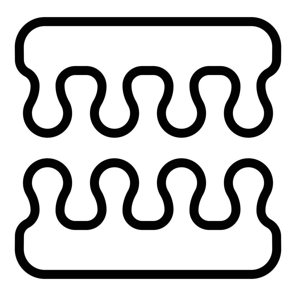 Pedicure sponge tool icon outline vector. Studio care vector