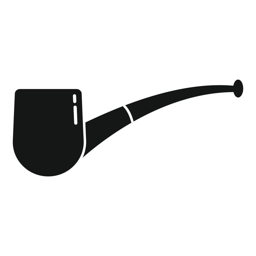 Smoking pipe icon simple vector. Smoke tobacco vector