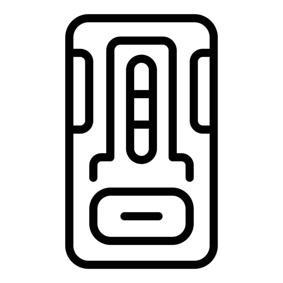 Lab test icon outline vector. Pcr health vector