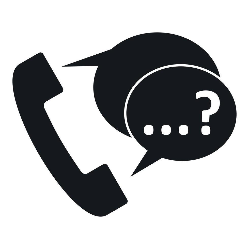 Phone sign and support speech bubbles icon vector