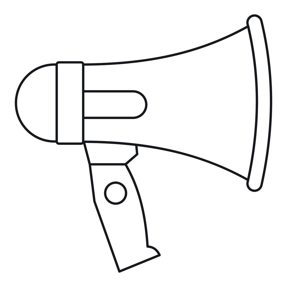 Mouthpiece icon, outline style vector