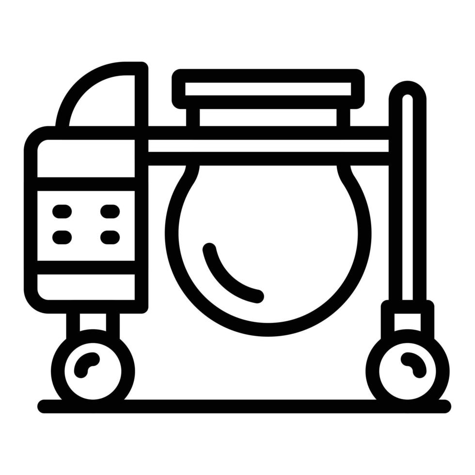 Builder mixer icon outline vector. Concrete cement vector