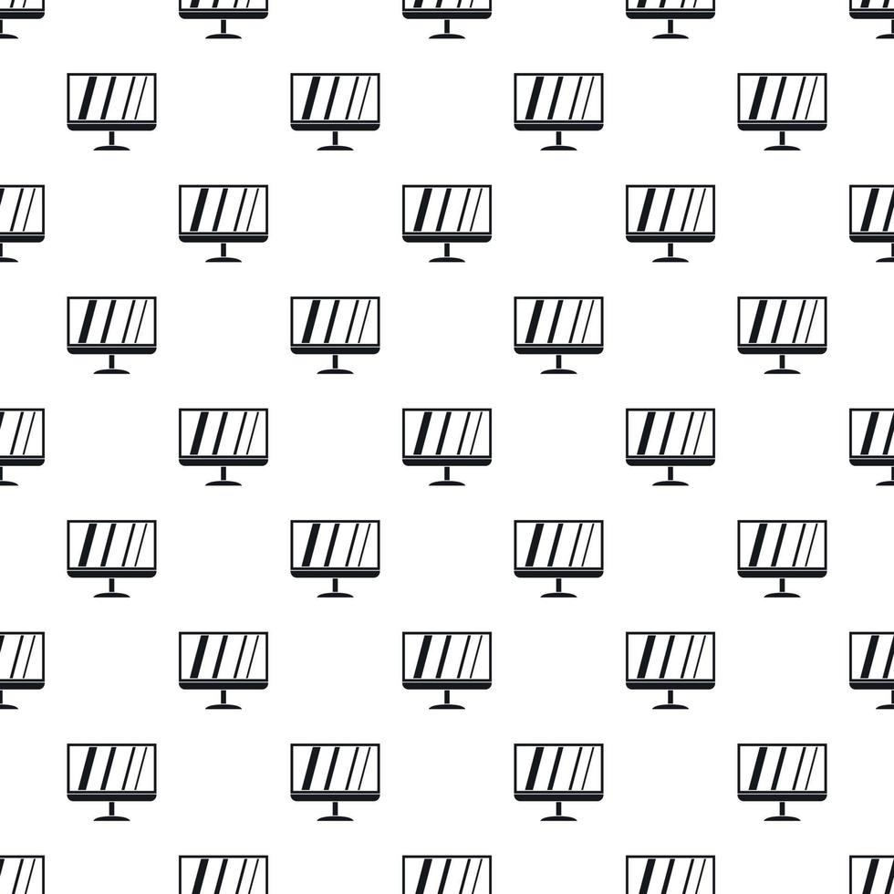 Computer monitor pattern, simple style vector