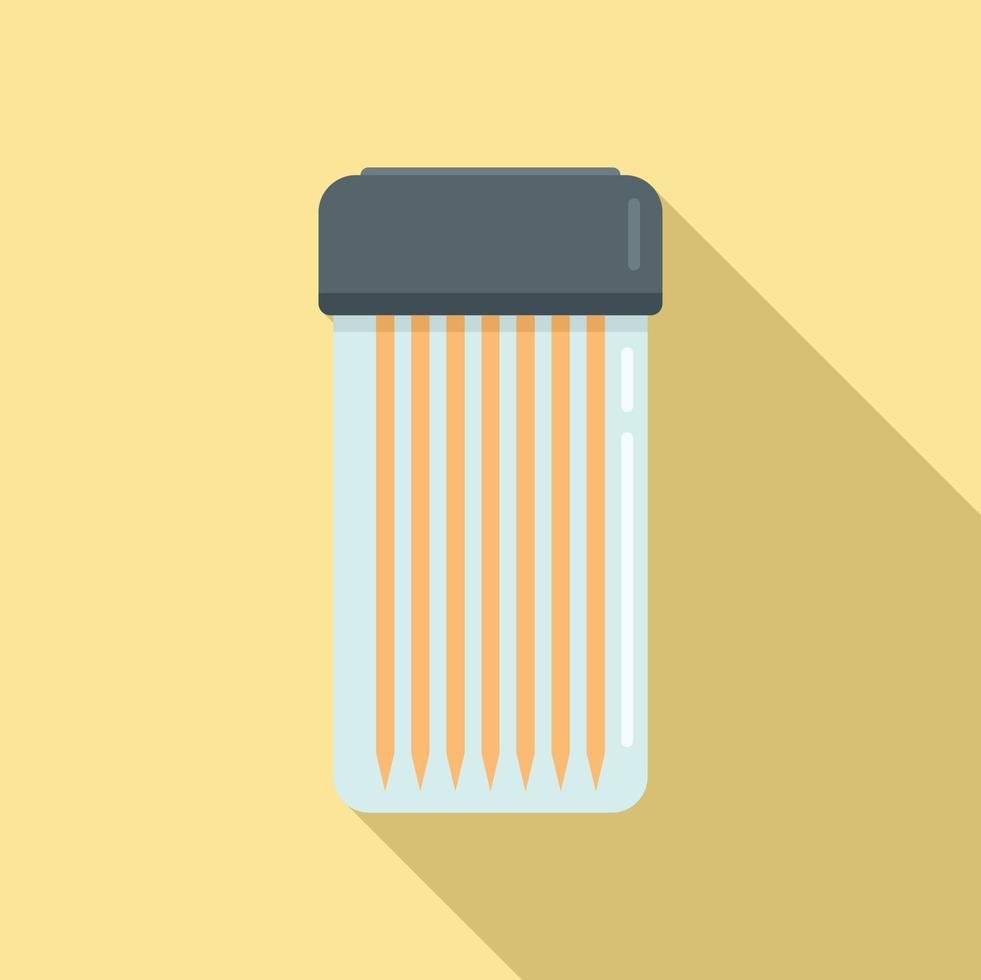 Cutlery toothpick icon flat vector. Tooth stick vector