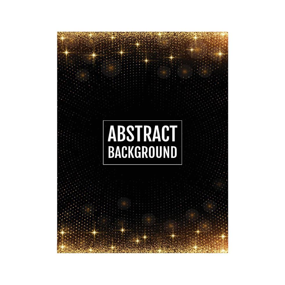 Golden light sparkles luxury Background vector