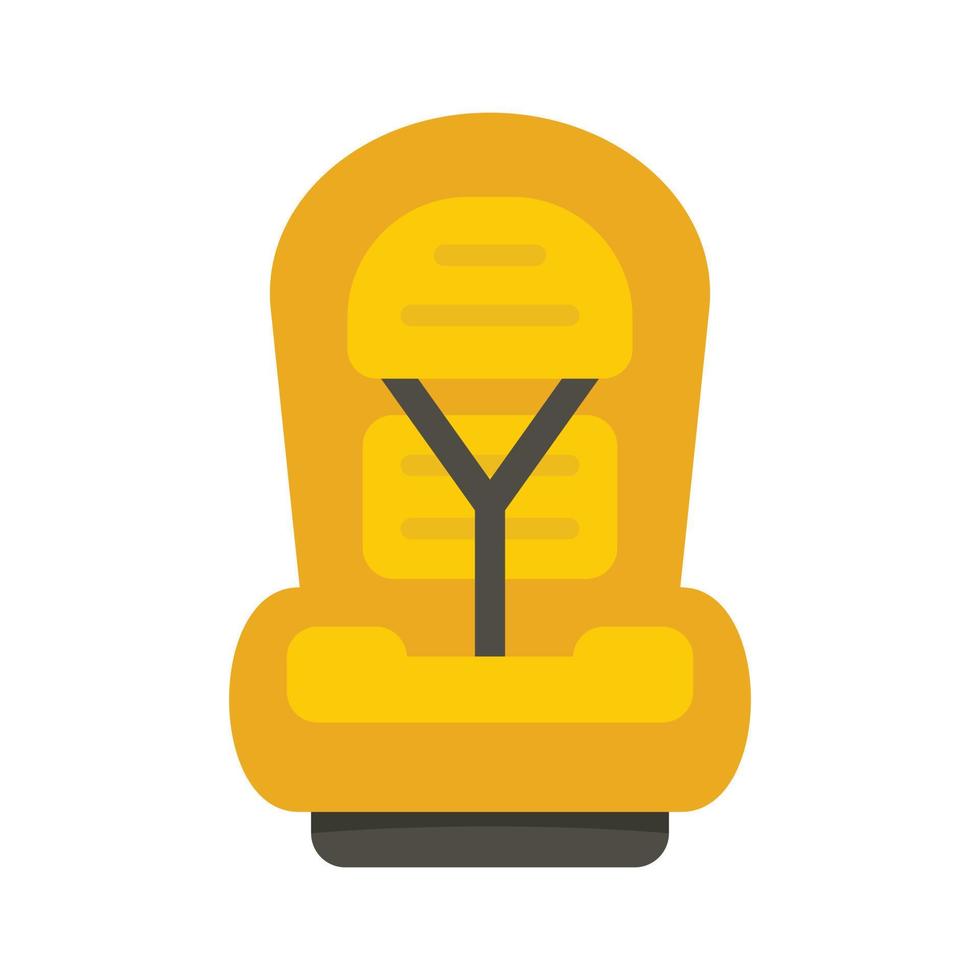 Family baby car seat icon flat isolated vector