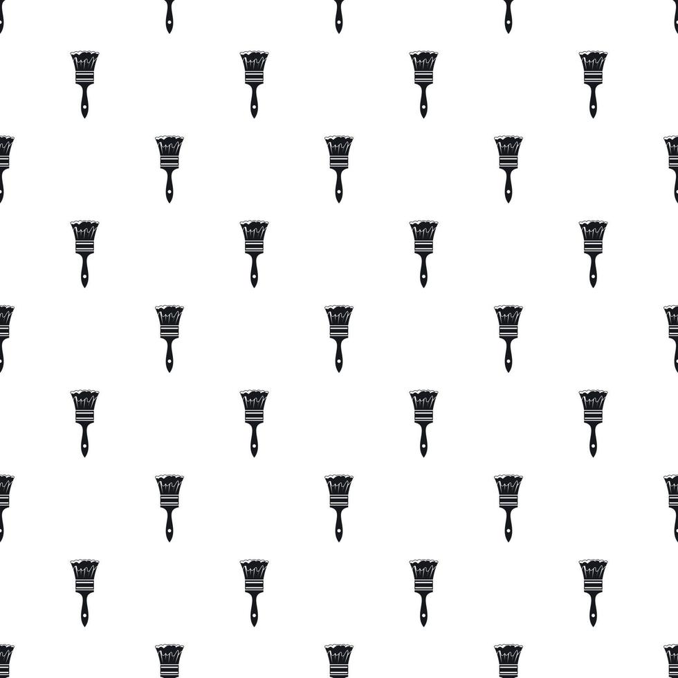 Paint brush pattern, simple style vector
