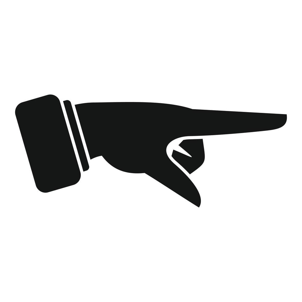 Sign pose icon simple vector. Human thumb vector