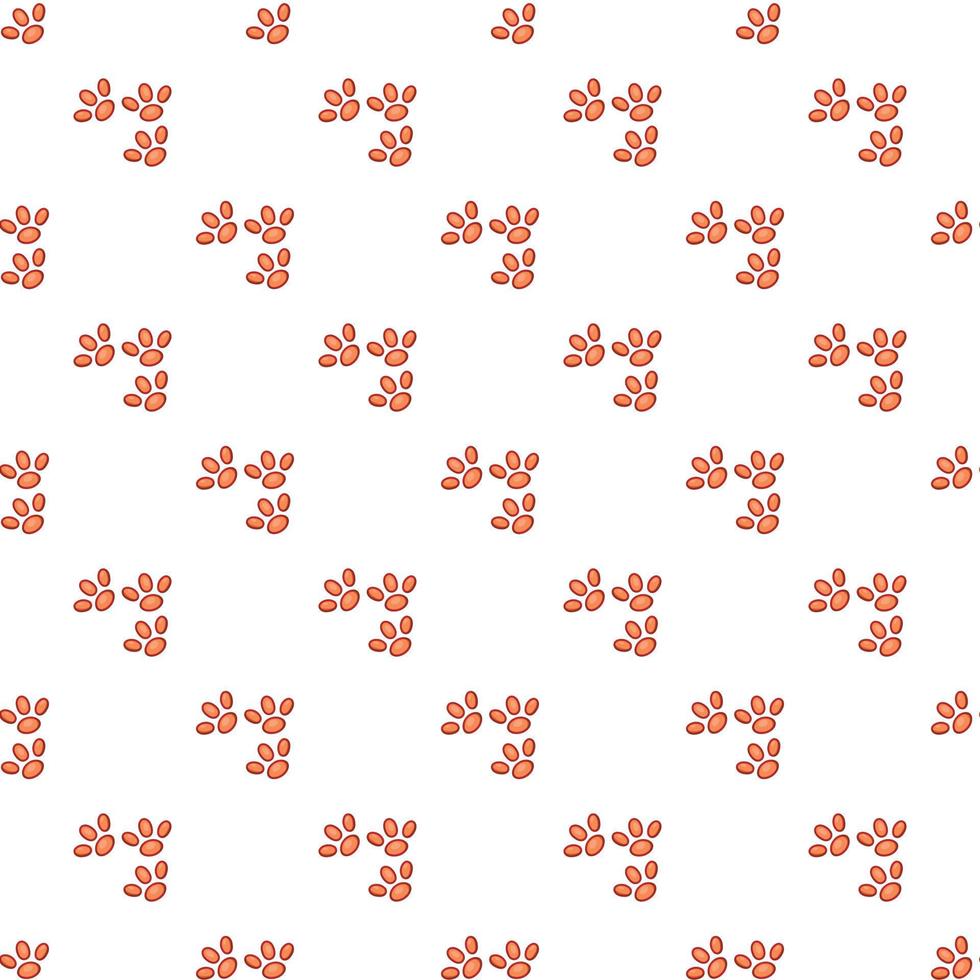 Dog prints pattern, cartoon style vector