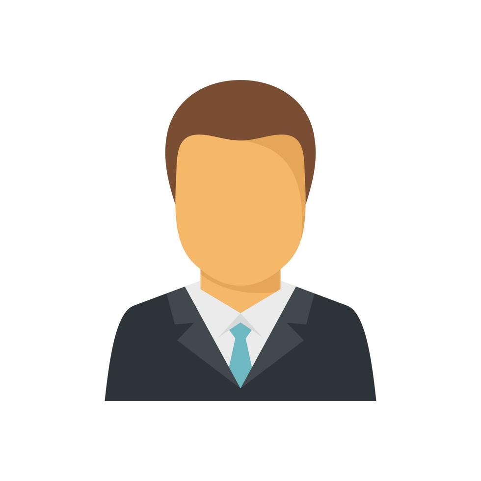 Purchasing manager icon flat isolated vector