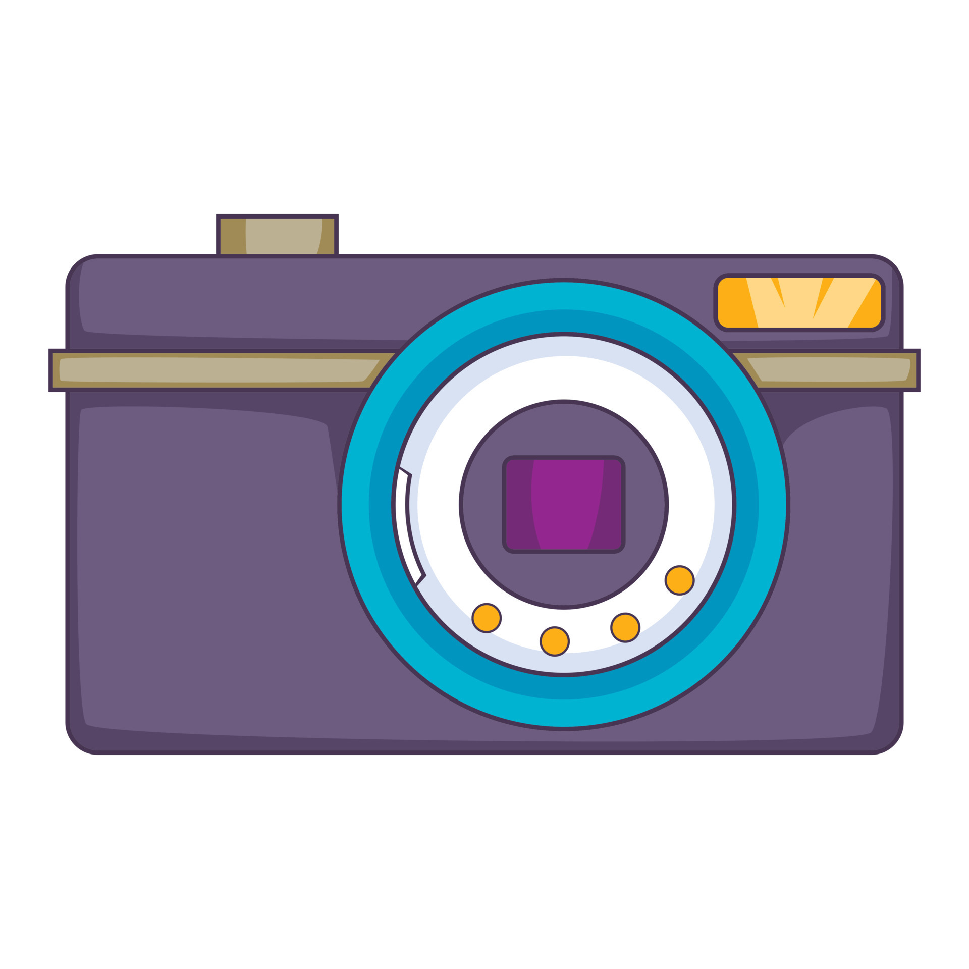 Digital camera icon, cartoon style 14987821 Vector Art at Vecteezy
