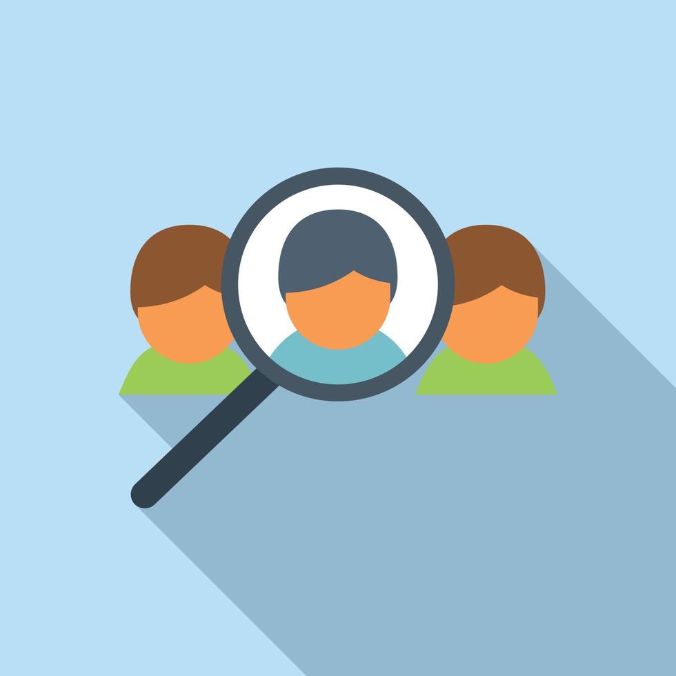 Company people icon flat vector. Target audience vector