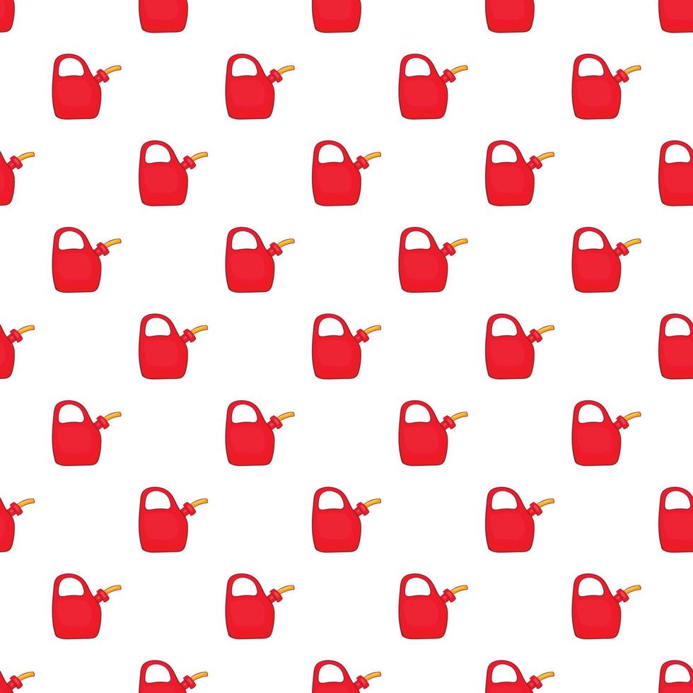 Red oiler pattern, cartoon style vector