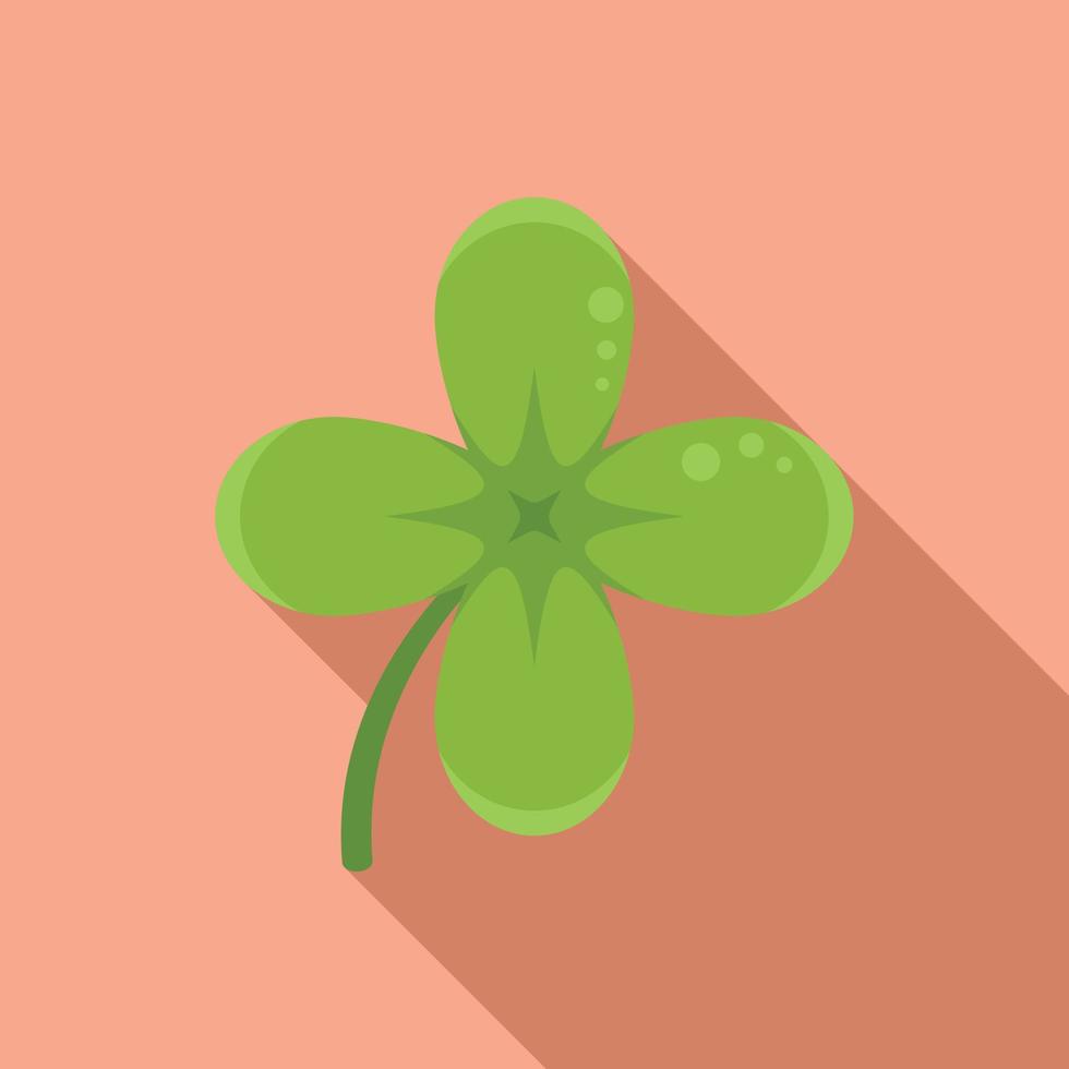 Clover leaves icon flat vector. Irish luck vector