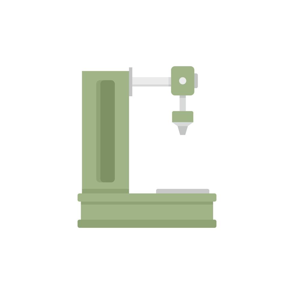 Milling machine icon flat isolated vector