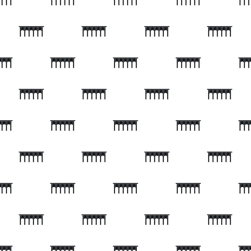 High bridge pattern, simple style vector