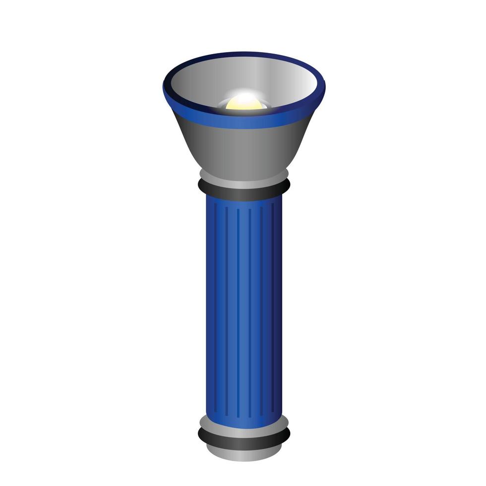 Flashlight icon cartoon vector. Hand lantern vector