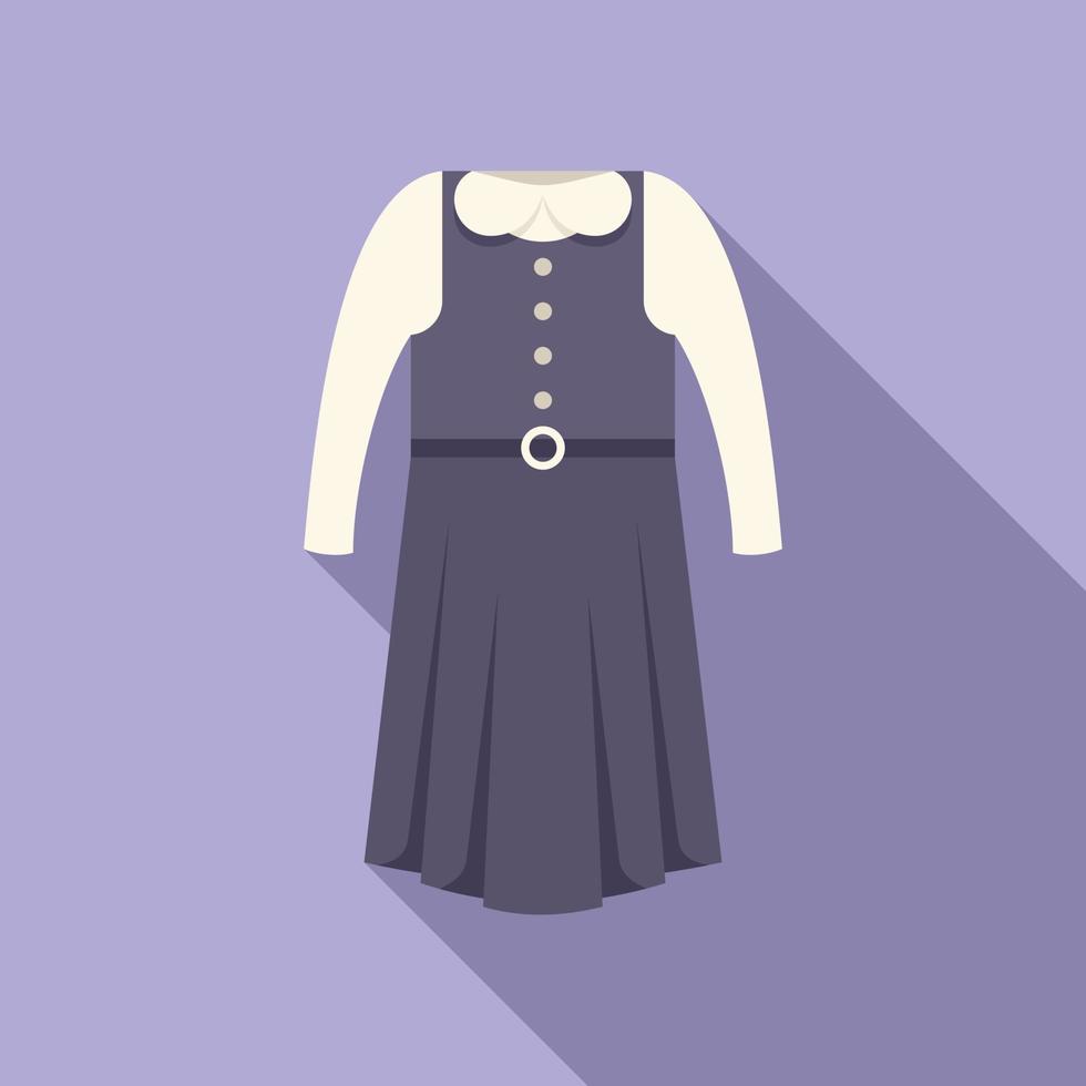 Dress suit icon flat vector. Fashion uniform vector