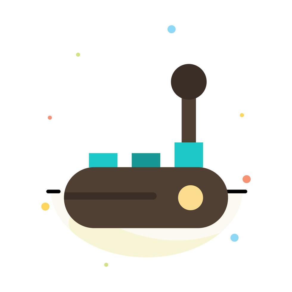 Controller Joy Pad Joy Stick Joy pad Abstract Flat Color Icon Template vector