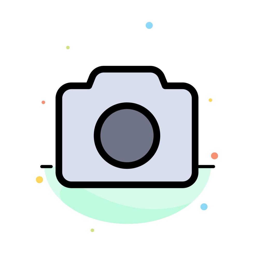 Camera Image Basic Ui Abstract Flat Color Icon Template vector