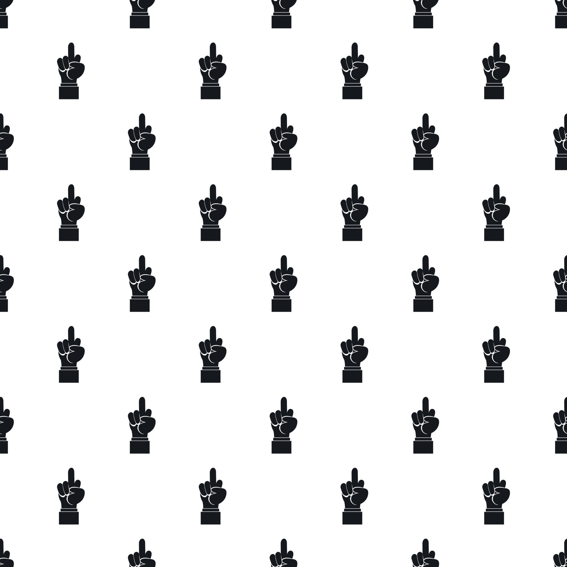 Gesture with middle finger pattern, simple style 14988165 Vector Art at  Vecteezy