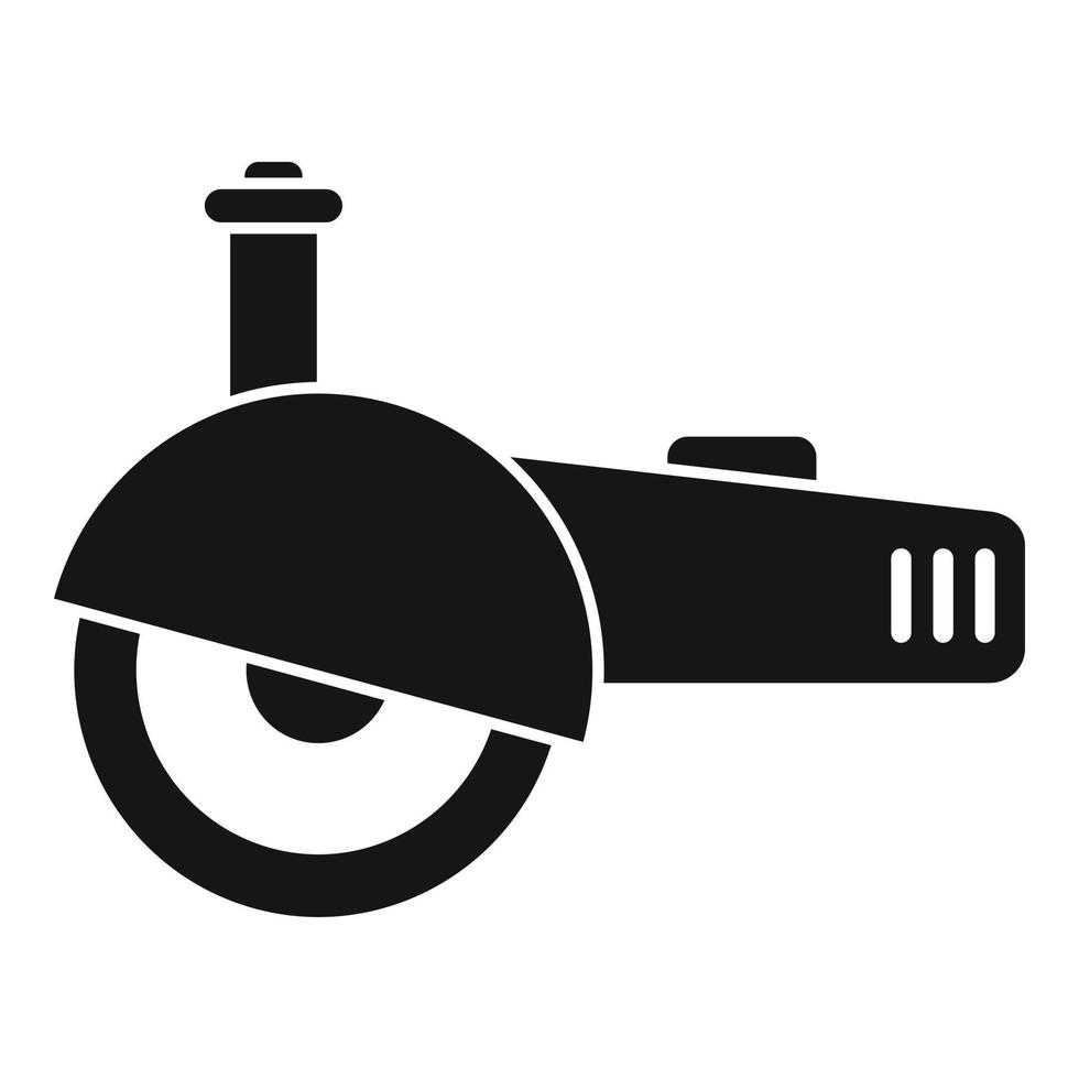 Grinding tool icon simple vector. Angle cutter vector