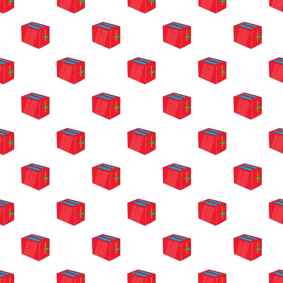 Toaster pattern, cartoon style vector